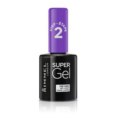 Super Gel Top Coat lakier utrwalający efekt żelowego manicure 12ml