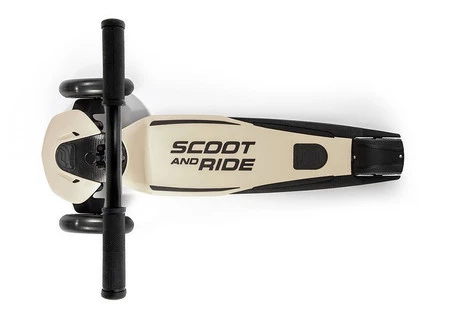 SCOOTANDRIDE Highwaykick 5 LED Hulajnoga trójkołowa balansowa ze świecącymi kółkami 5+ Ash