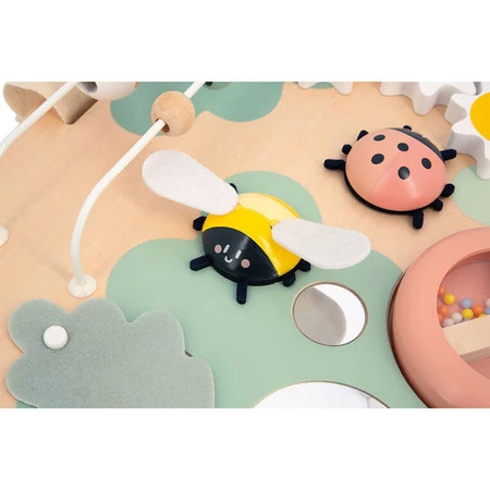 Janod Wielofunkcyjna tablica edukacyjna drewniana Ogród Sweet Cocoon 12m+