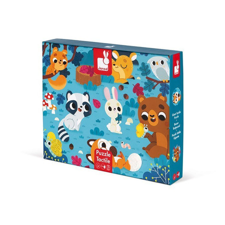 Janod Puzzle sensoryczne 20 elementów Leśne zwierzęta