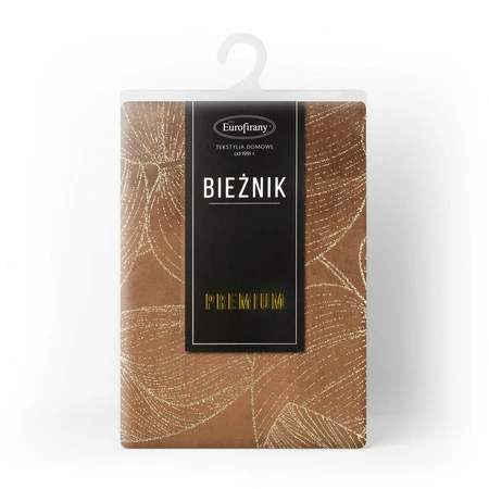 OBRUS BLINK 16 35 X 140 CM BRĄZOWY