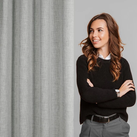 ZASŁONA GOTOWA ROMA 140 X 250 CM SZARY