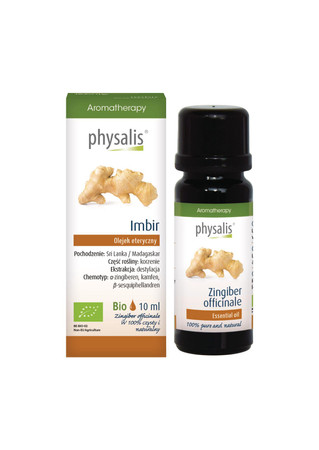 OLEJEK ETERYCZNY IMBIR BIO 10 ml - PHYSALIS