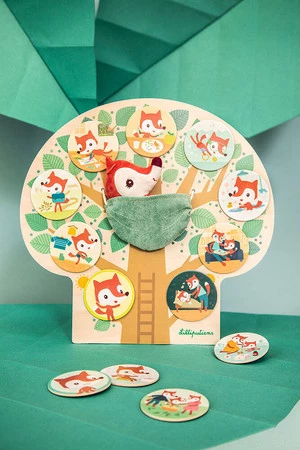 Lilliputiens Drewniana tablica magnetyczna