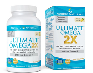 Nordic Naturals Ultimate Omega 2X - 2150 mg na wsparcia serca i mózgu 120 kaps. smak cytryna