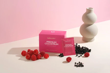 Natu Care Premium Colostrum 30 saszetek smak malina-czarny bez