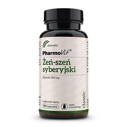 Pharmovit Żeń-szeń syberyjski 200mg ekstrakt z korzenia 90 kaps.