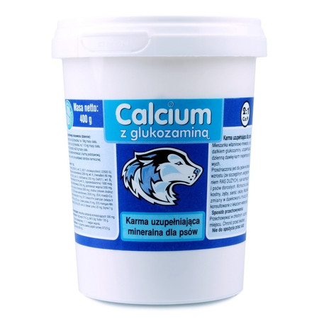 CANVIT Calcium z glukozaminą Niebieski Proszek 400g