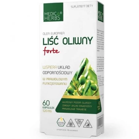 Medica Herbs Liść Oliwny forte 60 kaps.