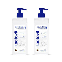 Zestaw: 2x Lactovit Original Nourishing odżywczy balsam do ciała 400ml