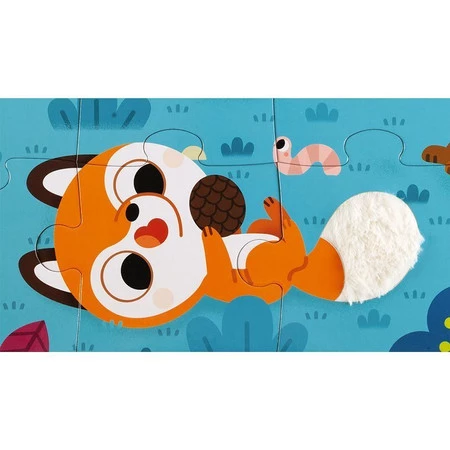 Janod Puzzle sensoryczne 20 elementów Leśne zwierzęta