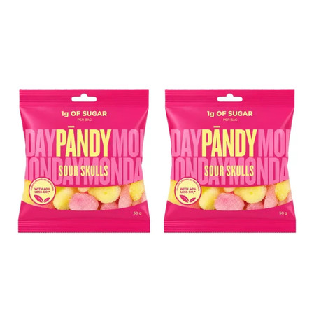 Zestaw: 2x Big Nature Żelki Pandy Sour Skulls 50g