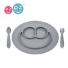 EZPZ Komplet naczyń silikonowych Mini Feeding Set szary