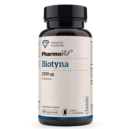 Pharmovit Biotyna 60 k mocne włosy