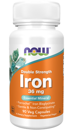 NOW FOODS Double Strength Iron (90 kaps.)