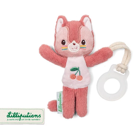 Lilliputiens Zawieszka do smoczka świecąca w ciemności Nocny mini przyjaciel Kotka Jeanne 0 m+