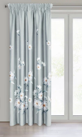 ZASŁONA GOTOWA NILA NA TAŚMIE 140 X 270 CM SREBRNY