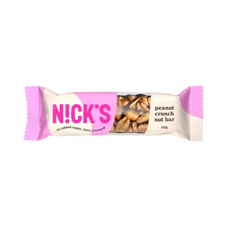 N!CK'S Nicks Baton z orzeszkami ziemnymi i czekoladą Chrupiący Orzech Ziemny 40 g