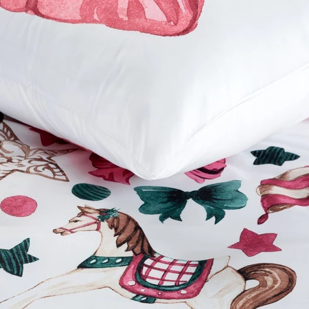 Komplet pościeli świątecznej Ribeno, 220 x 200 cm, Biały