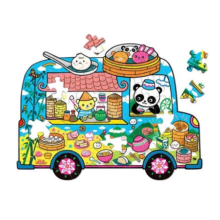 Mudpuppy Puzzle konturowe Food Truck 75 elementów 5+
