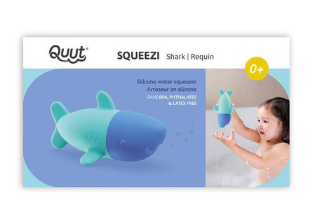 QUUT Silikonowa zabawka do kąpieli Squeezi Shark
