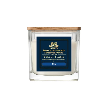 Big Nature Świeca sojowa do masażu insp. zapachem BLACK OPIUM 80g