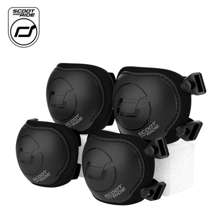 SCOOTANDRIDE Zestaw ochraniaczy dla dzieci S Black