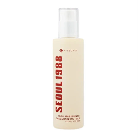 Seoul 1988 Essence Snail Mucin 97% + Rice łagodząca esencja do twarzy z filtratem ze śluzu ślimaka i ryżem 100ml