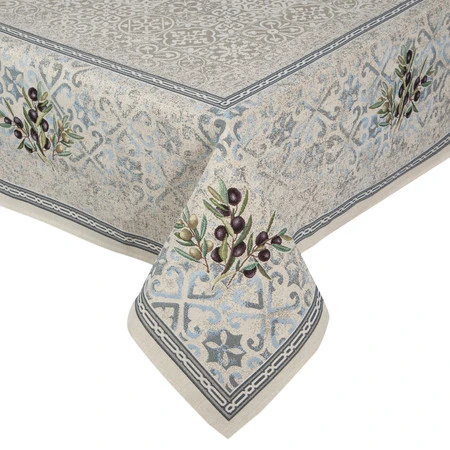 Obrus gobelinowy szerokość: 140 cm, długość: 180 cm, kolor: naturalny