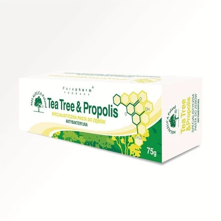 Melaleuca − Tea Tree & Propolis, pasta do zębów bez fluoru − 75 g