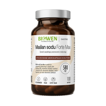 Biowen Maślan sodu Forte Max 580 mg 100 kaps.