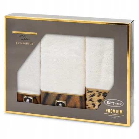 Komplet Ręczników Eva 23 46 x 36 x 7 cm, Kremowy