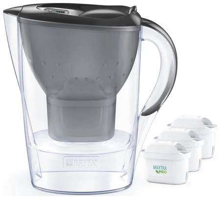 Brita Dzbanek filtrujący BRITA Marella Grafitowy + 3 x wkład Maxtra Pro Pure Performance