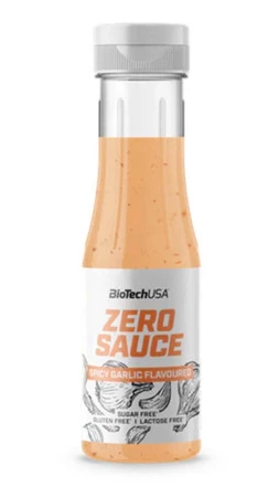 BioTech USA Zero Sauce sos bez cukru 350ml Spicy Garlic