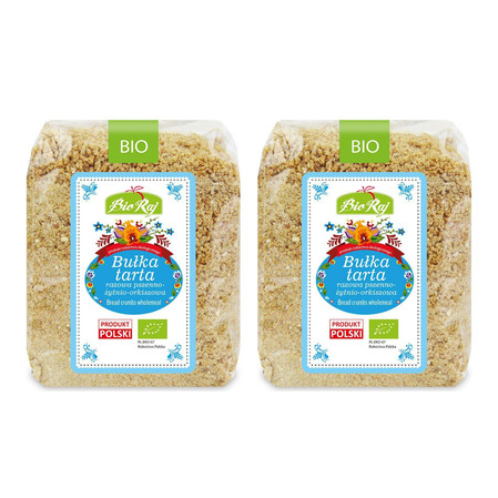 Zestaw: 2x BUŁKA TARTA RAZOWA BIO 250 g - BIO RAJ
