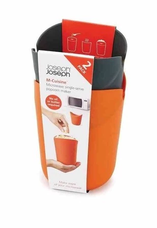 JJ - Zestaw 2 pojemników do popcornu w mikrofali M