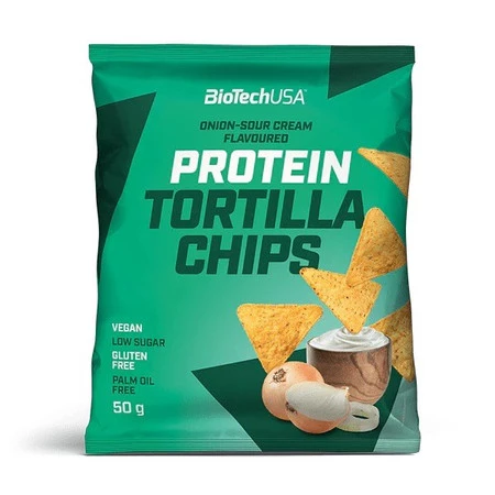 BioTech USA Protein Tortilla Chips 50 g onion-sour cream