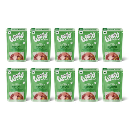 Zestaw 10x WOW CAT Huhn in sauce - filety kurczaka w sosie (85g)