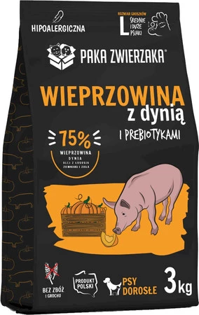 PAKA ZWIERZAKA Wieprzowina z Dynią L bez zbóż 3kg
