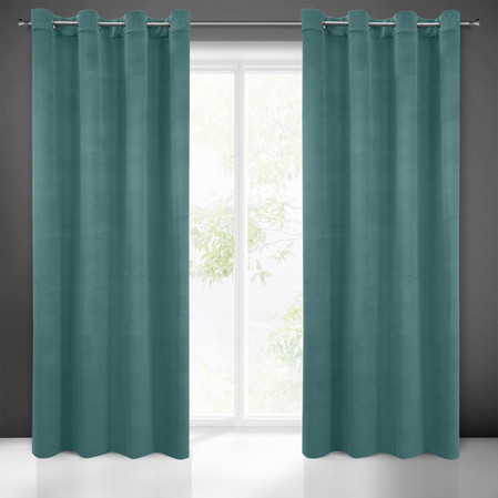 ZASŁONA GOTOWA MILO 140 X 250 CM TURKUSOWY