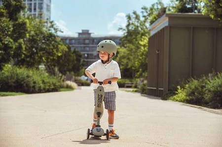 SCOOTANDRIDE Kask S-M dla dzieci 3+ Olive