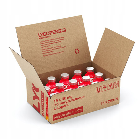 Zestaw 15 x Napój LycopenPro Sharp Antioxydant z Żurawiną 250ml