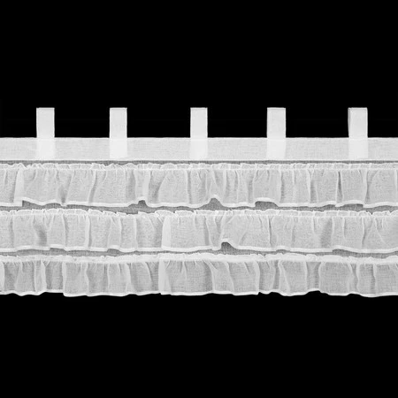 FIRANA GOTOWA LILIA 1 NA SZELKACH 150 X 45 CM BIAŁY