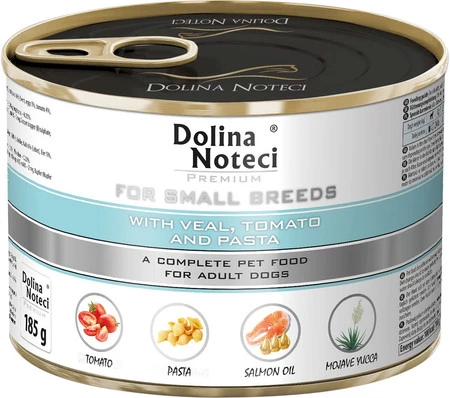 DOLINA NOTECI PREMIUM Małe Rasy Cielęcina Pomidory 185g