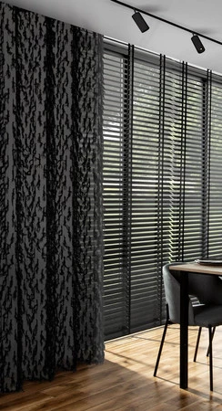 ZASŁONA GOTOWA VICTORIA 140 X 250 CM CZARNY