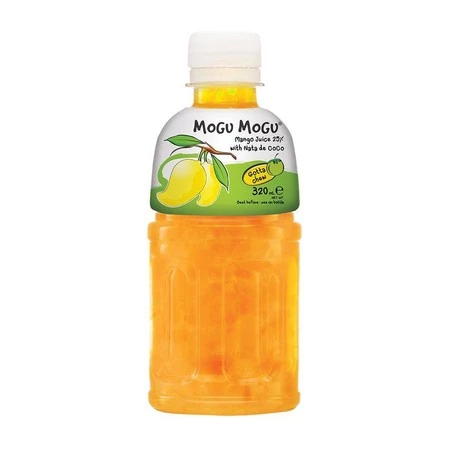 Mogu Mogu − Napój o smaku mango z kawałkami galaretki kokosowej − 320 ml