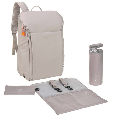 Lassig Green Label Plecak dla mam z akcesoriami Slender Up Backpack taupe
