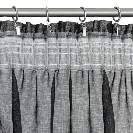 FIRANA GOTOWA MARION NA TAŚMIE 140 X 270 CM CZARNY