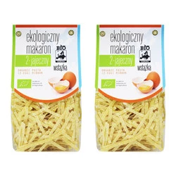 Zestaw 2x MAKARON (2-JAJECZNY) WSTĄŻKA BIO 250 g - BIO PLANET