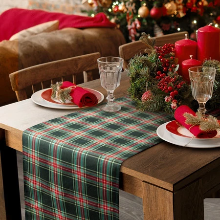 Bieżnik świąteczny rozm.: 40 x 180 cm, kolor: czerwony